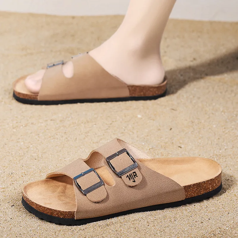 NANJIREN Slip Resistant Abrasion Resistant Slide Slippers Men's-1
