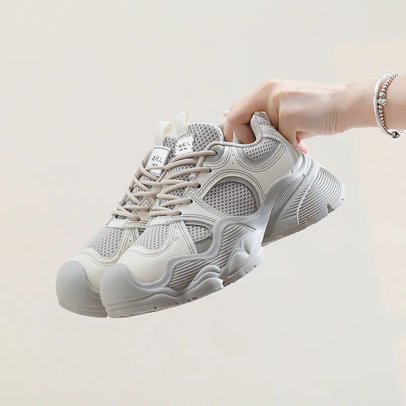NANJIREN Cushioning Wear Resistant Low Top Chunky Sneakers Women's-13