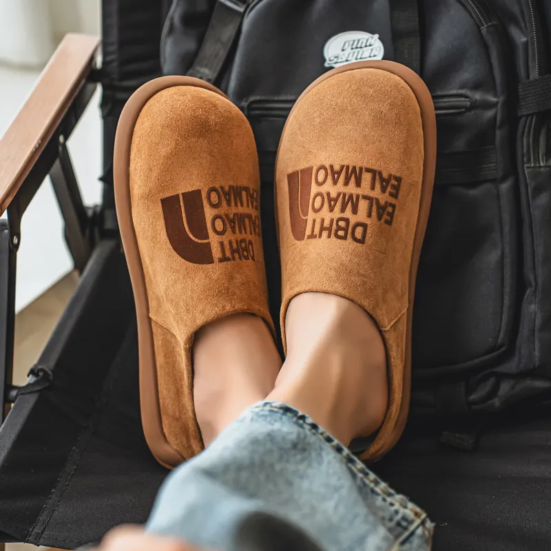 NANJIREN EVA Quiet Abrasion Resistant Slip Resistant Closed Toe Slippers Men's-8