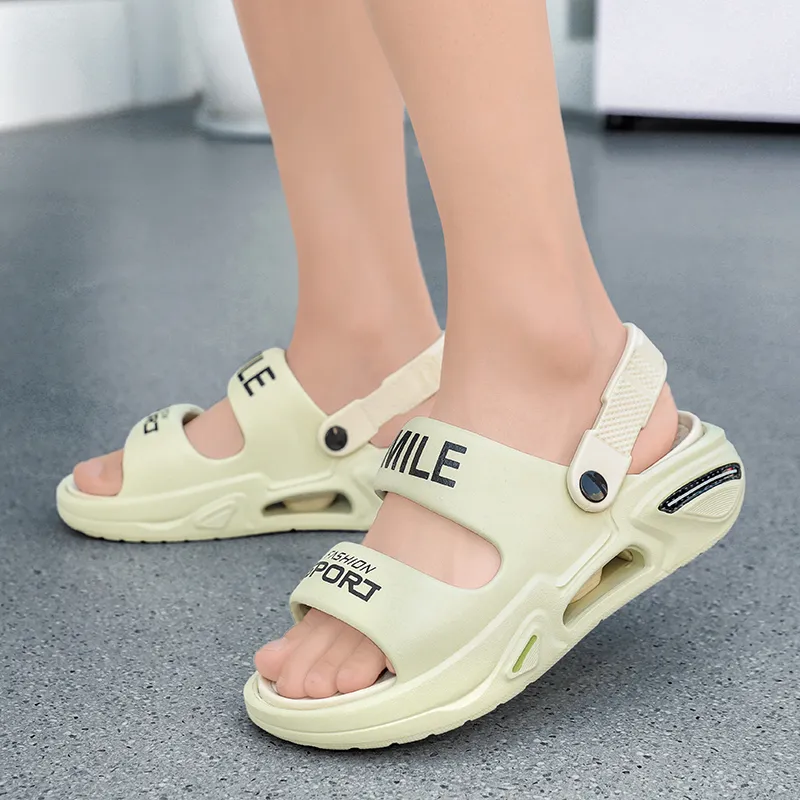 NANJIREN Beach Sandals Unisex Black Orange/White Blue/Beige Brown/Mint Green-17