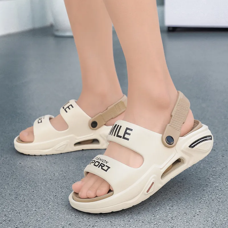 NANJIREN Beach Sandals Unisex Black Orange/White Blue/Beige Brown/Mint Green-13