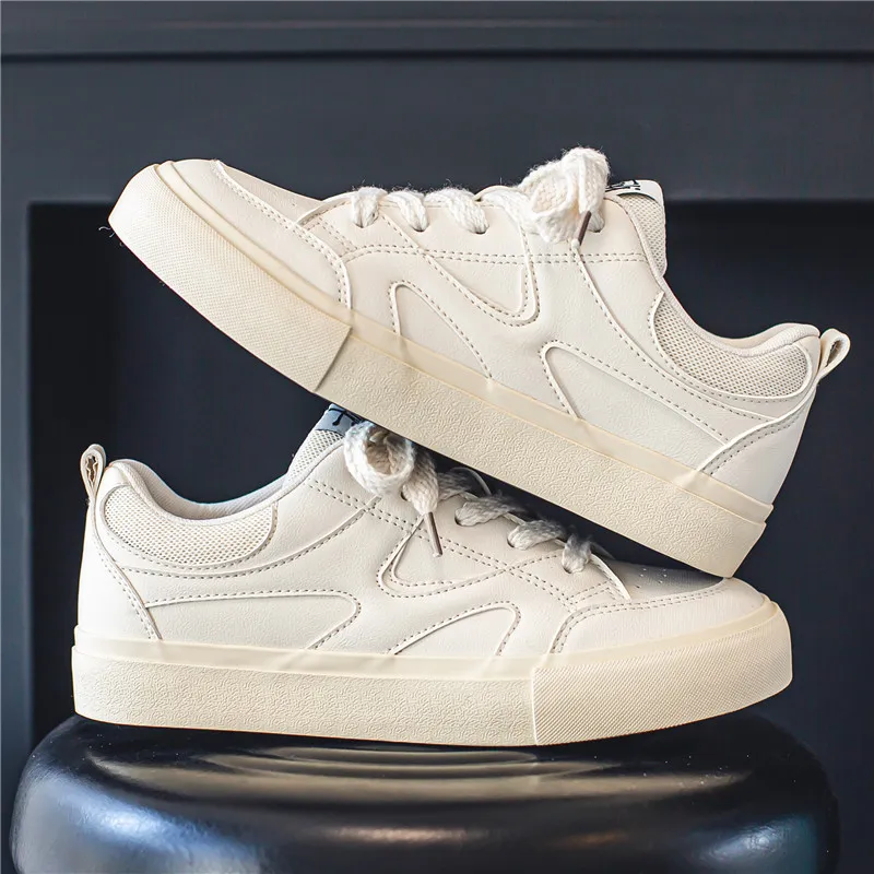 NANJIREN Slip Resistant Shock Absorbers With Abrasion Resistant Properties Low Top Skateboard Shoes Men's-2