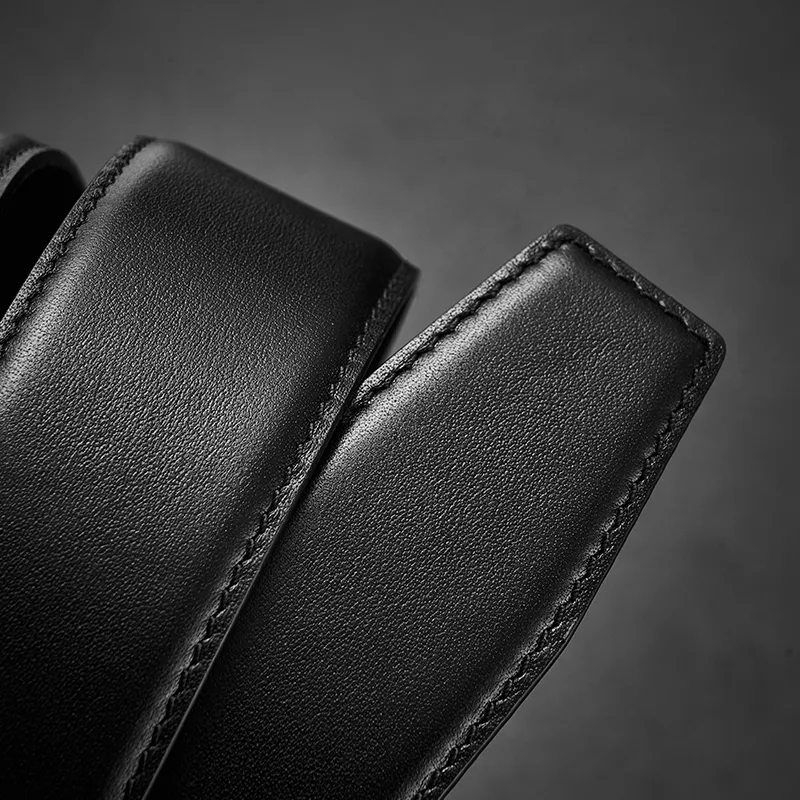 Maserati Cow Leather Belts Men's 3.8cm-5