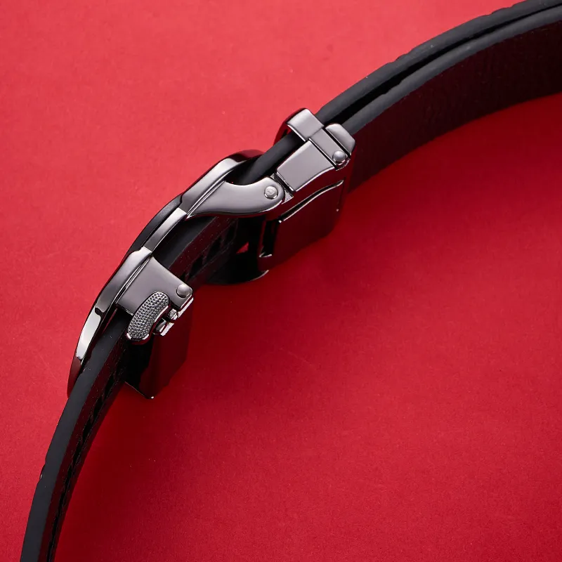 Maserati Cow Leather Belt Men's 3.5cm-1