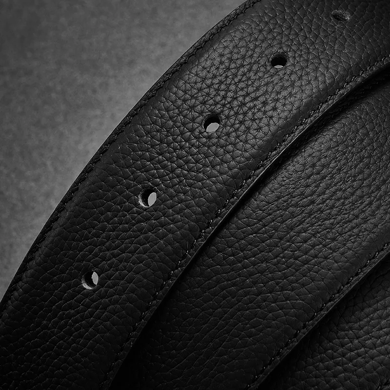 Maserati Cow Leather Belts Men's 3.8cm-4