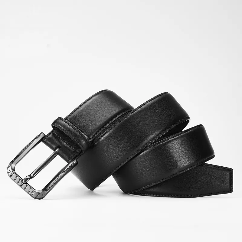 Maserati Cow Leather Belts Men's 3.8cm-2