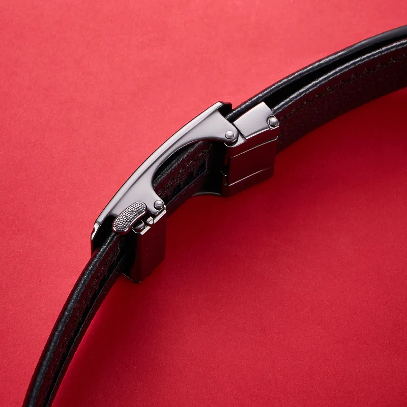 Maserati Cow Leather Belts Men's 3.5cm-2