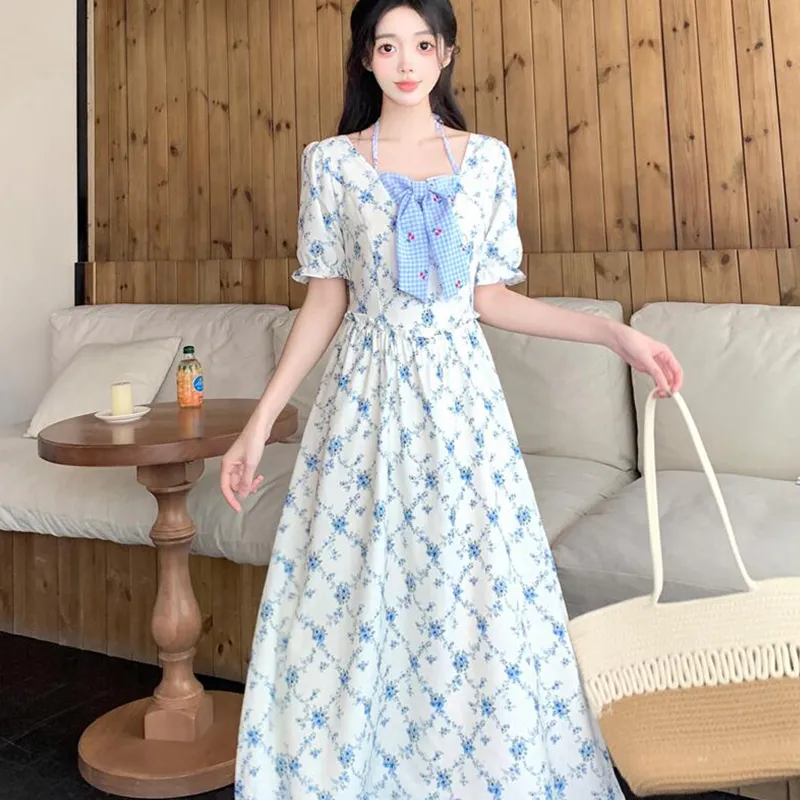 Mu Xiao Xin Short Sleeved Dress Women's-19