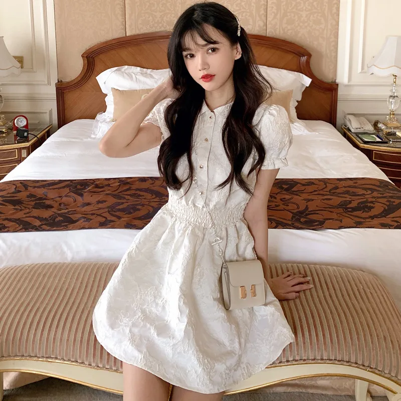 Mu Xiao Xin Short Sleeved Dress Women's-3