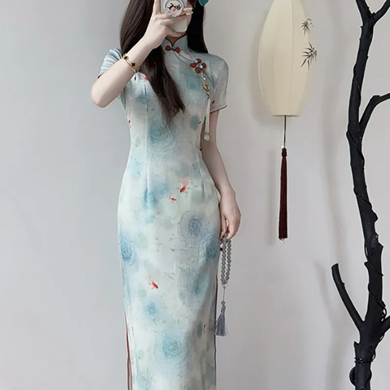 Mu Xiao Xin Short Sleeved Dress Women's-2