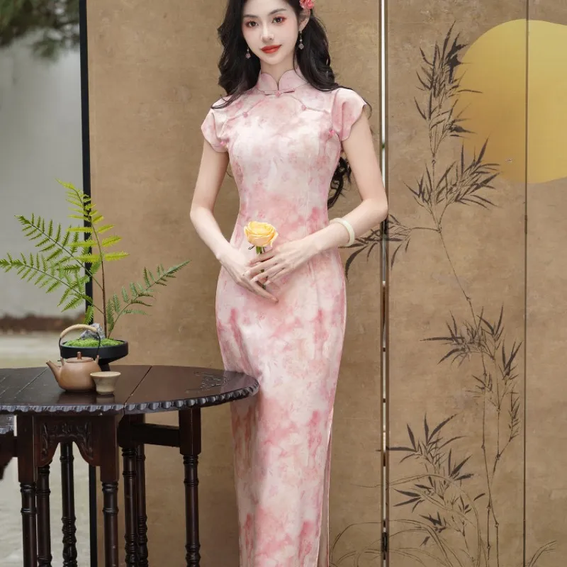 Mu Xiao Xin Cheongsams Women's Pink-1