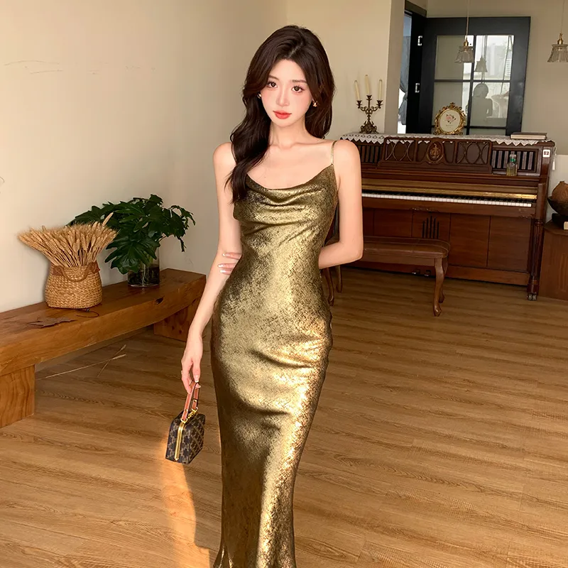 Mu Xiao Xin Slip Dresses Women's-5
