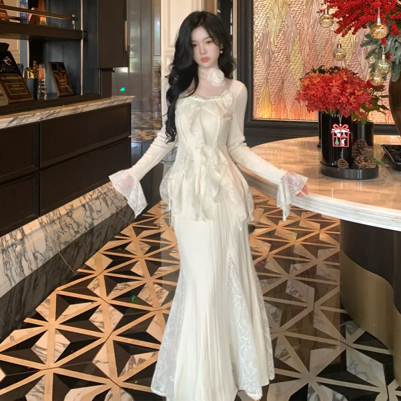 Mu Xiao Xin Two Piece Skirt Sets Women's-2