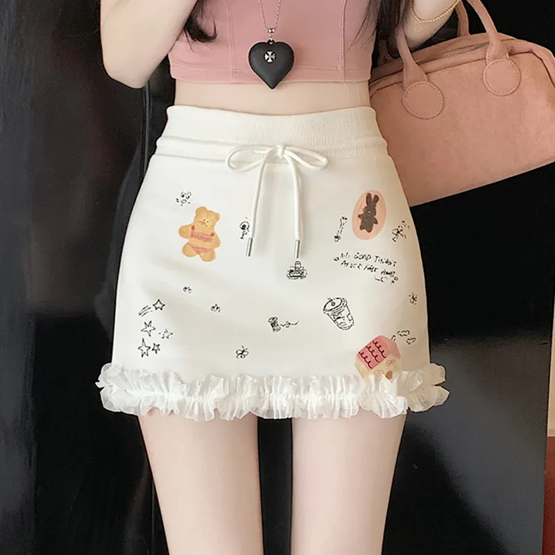 Mu Xiao Xin Casual Short Skirts Women's-2