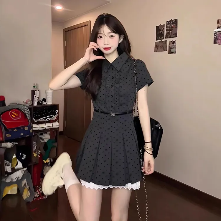 Mu Xiao Xin Short Sleeved Dress Women's-6
