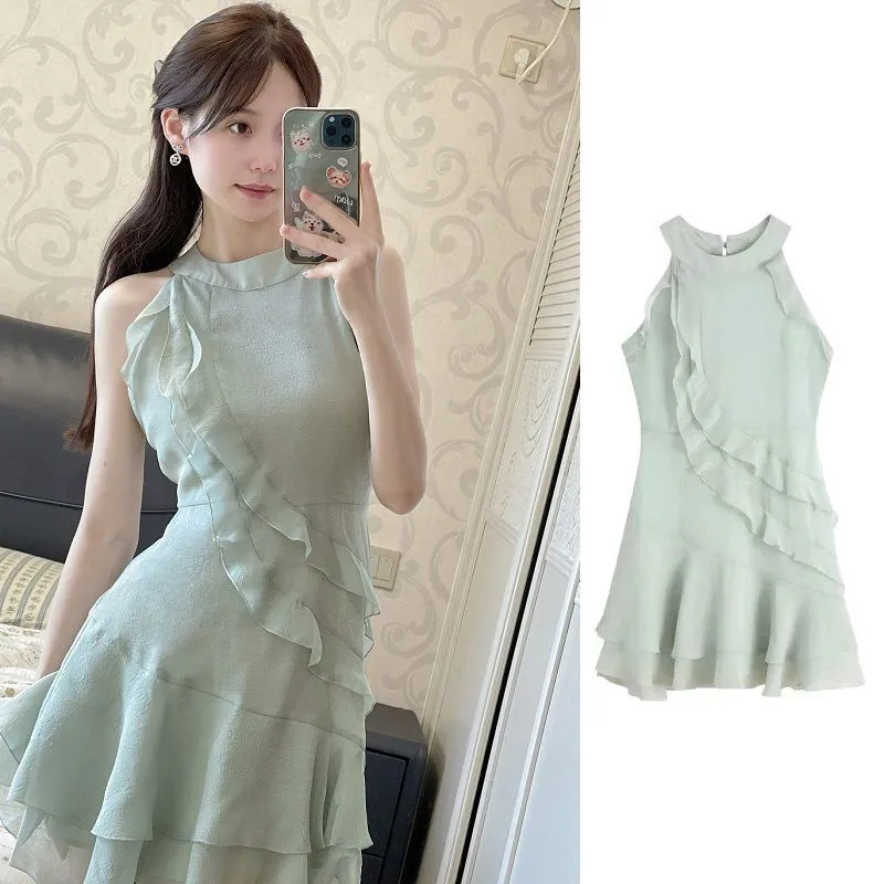 Mu Xiao Xin Sleeveless Dress Women's-5