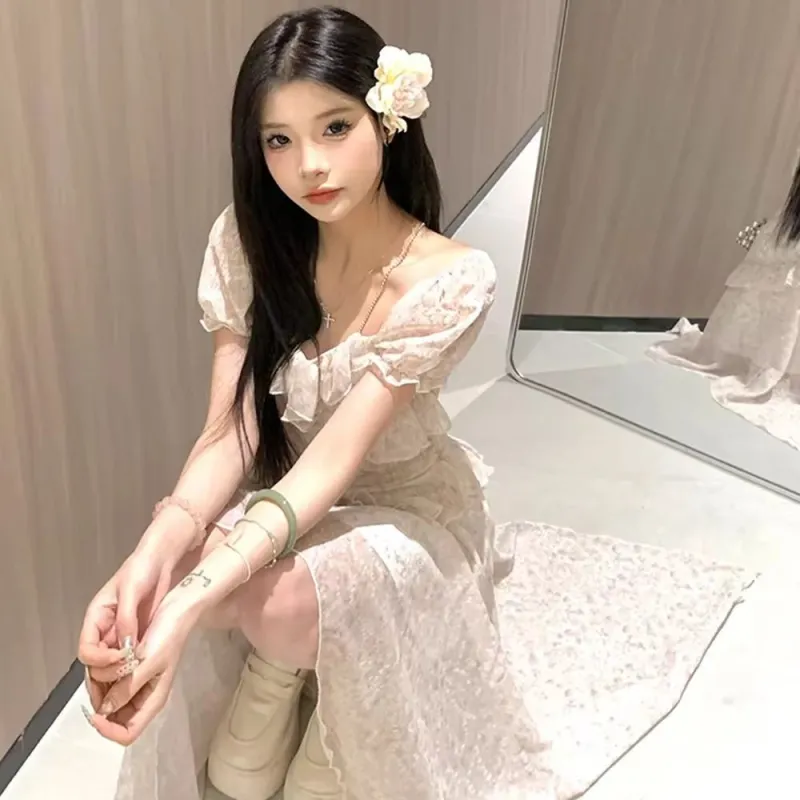Mu Xiao Xin Short Sleeved Dress Women's-4