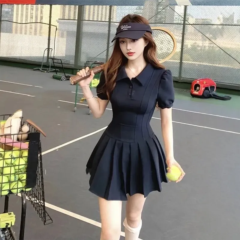 Mu Xiao Xin Short Sleeved Dress Women's-2