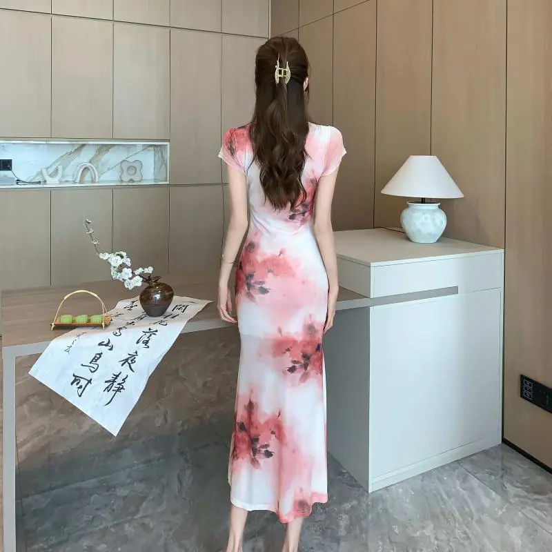 Mu Xiao Xin Short Sleeved Dress Women's-1