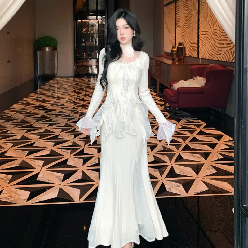 Mu Xiao Xin Two Piece Skirt Sets Women's-6