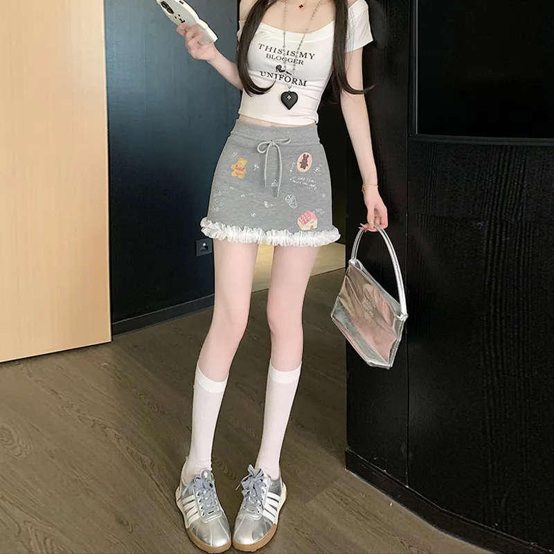 Mu Xiao Xin Casual Short Skirts Women's-10
