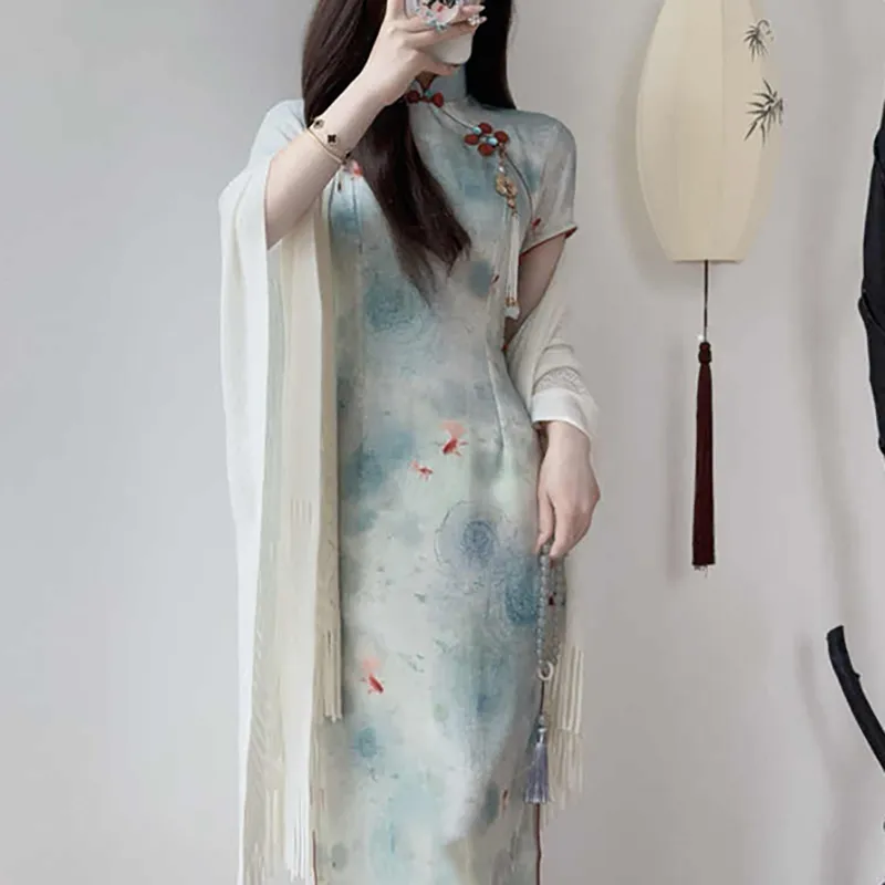 Mu Xiao Xin Short Sleeved Dress Women's-6