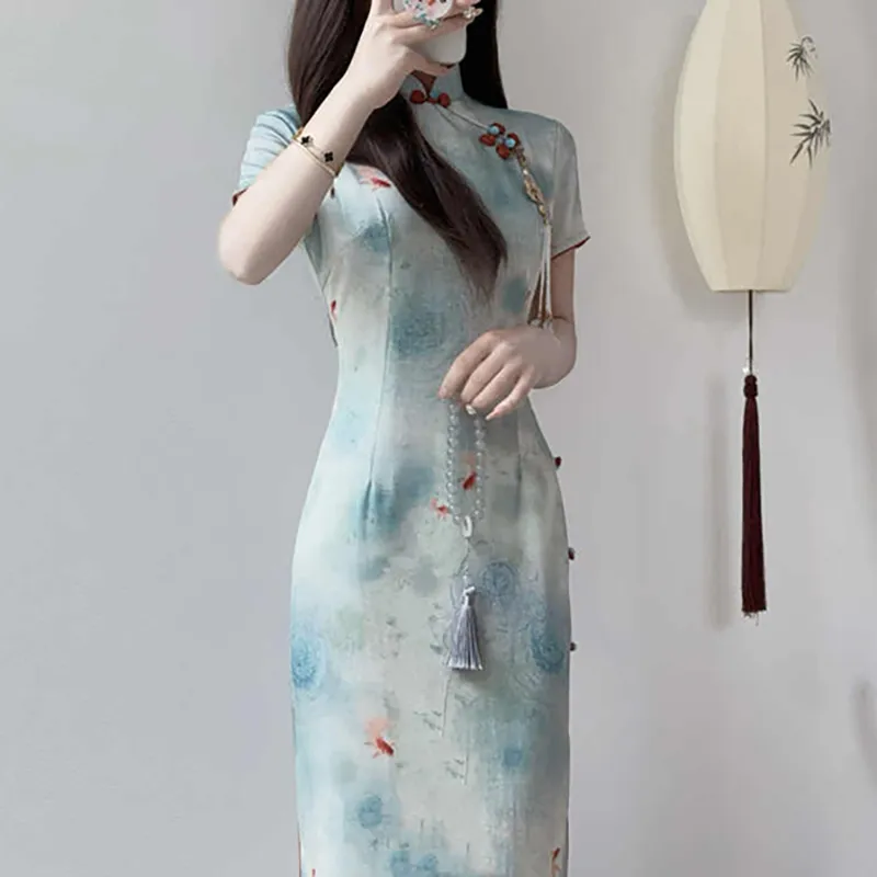 Mu Xiao Xin Short Sleeved Dress Women's-4