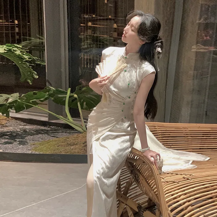 Mu Xiao Xin Sleeveless Dress Women's-5