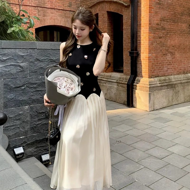 Mu Xiao Xin Sleeveless Dress Women's-5