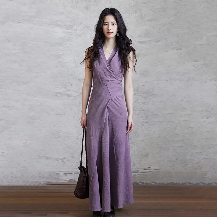Mu Xiao Xin Sleeveless Dress Women's-2