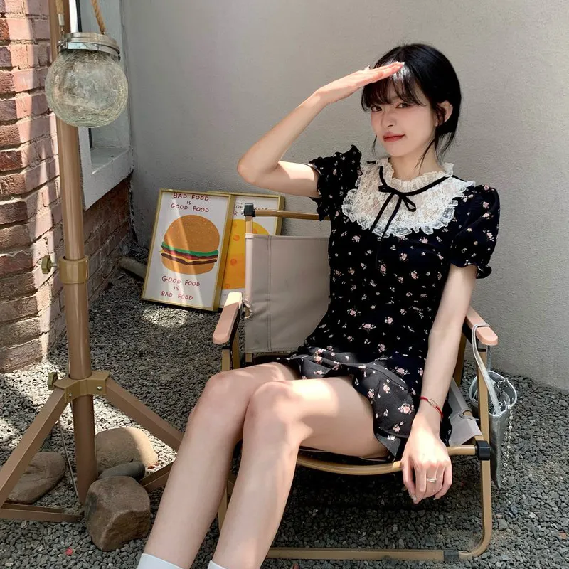 Mu Xiao Xin Short Sleeved Dress Women's-3