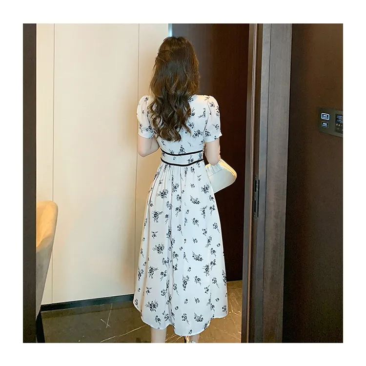 Mu Xiao Xin Short Sleeved Dress Women's-2