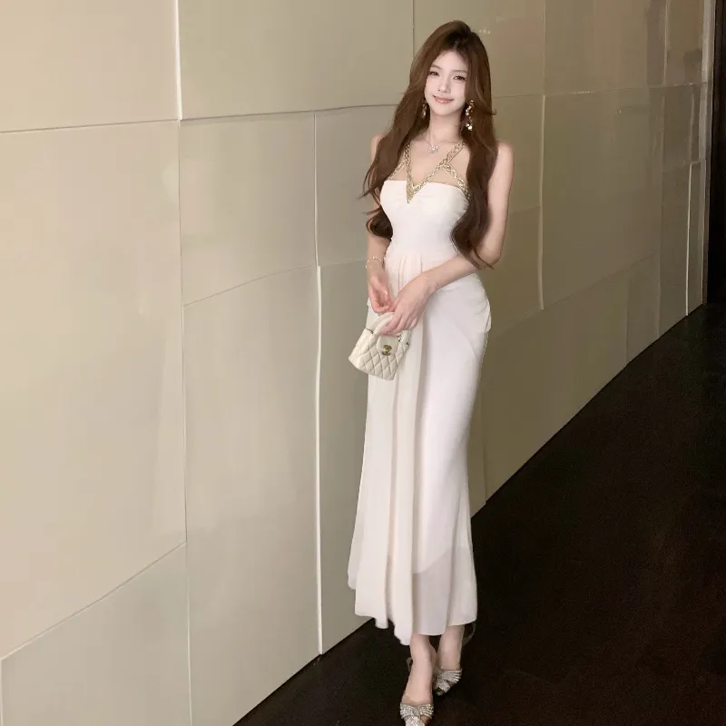 Mu Xiao Xin Slip Dresses Women's Ecru-2