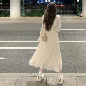 Mu Xiao Xin Long Sleeved Dress Women's