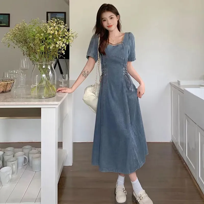 Mu Xiao Xin Short Sleeved Dress Women's-5