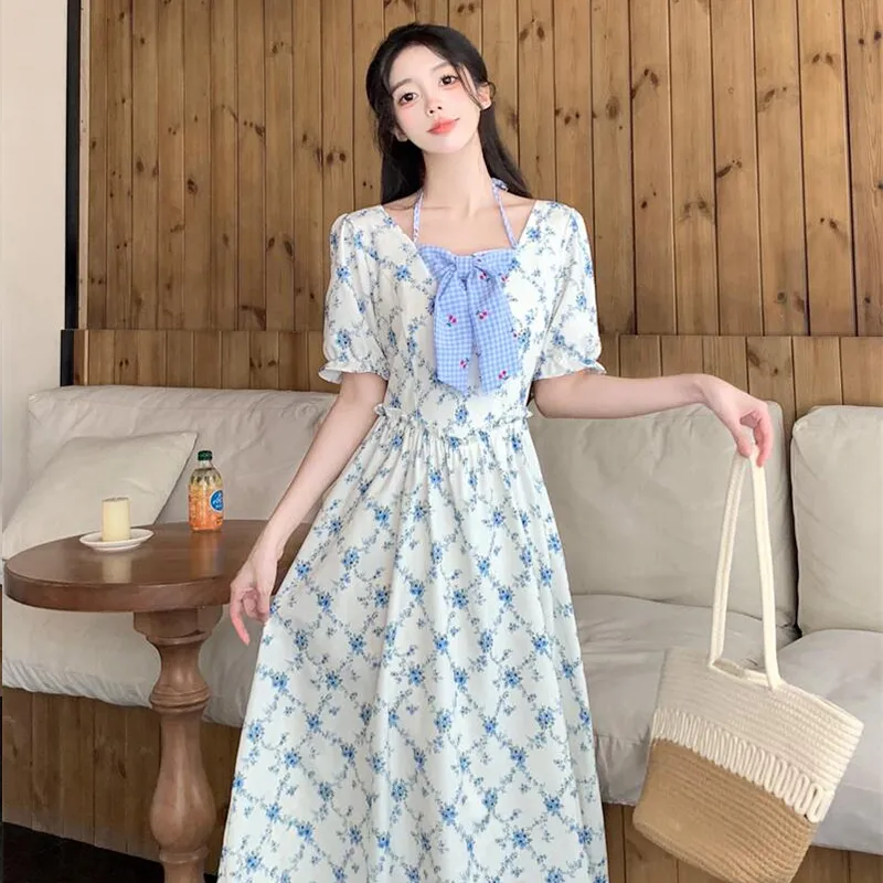 Mu Xiao Xin Short Sleeved Dress Women's-17