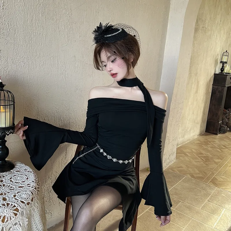 Mu Xiao Xin Long Sleeved Dresses Women's-4