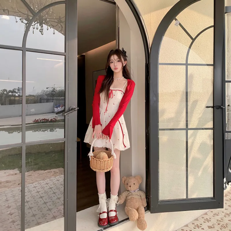 Mu Xiao Xin Two Piece Skirt Sets Women's-2