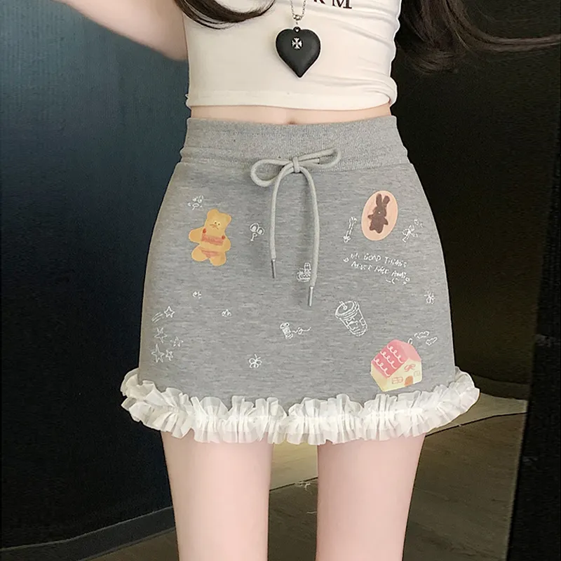 Mu Xiao Xin Casual Short Skirts Women's-8