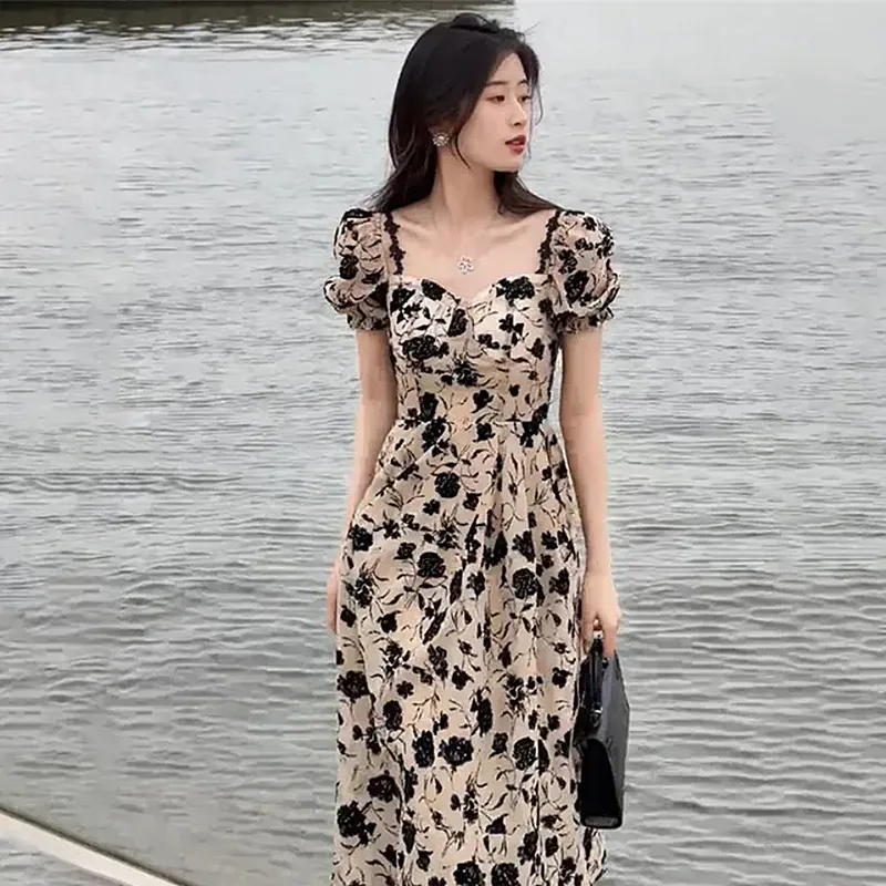 Mu Xiao Xin Short Sleeved Dress Women's-4