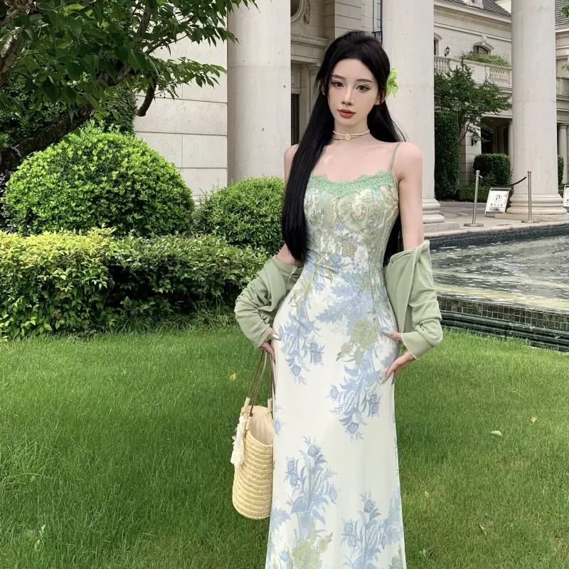 Mu Xiao Xin Two Piece Skirt Sets Women's-2