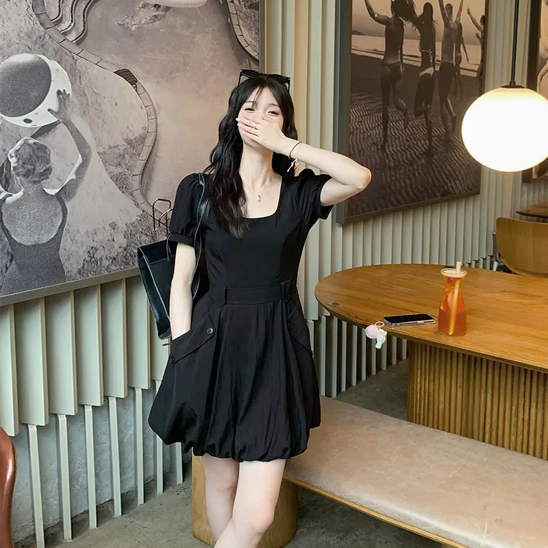 Mu Xiao Xin Short Sleeved Dress Women's-17