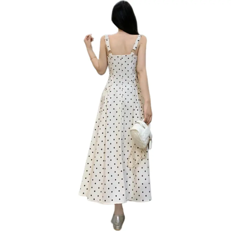 Mu Xiao Xin Slip Dresses Women's Apricot-1