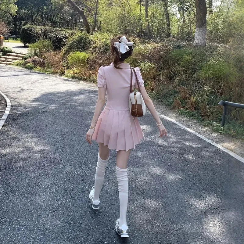 Mu Xiao Xin Short Sleeved Dress Women's-10