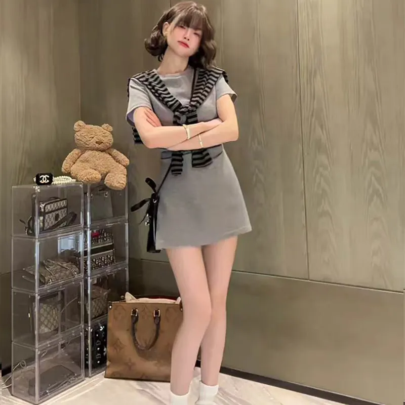 Mu Xiao Xin Short Sleeved Dress Women's-2
