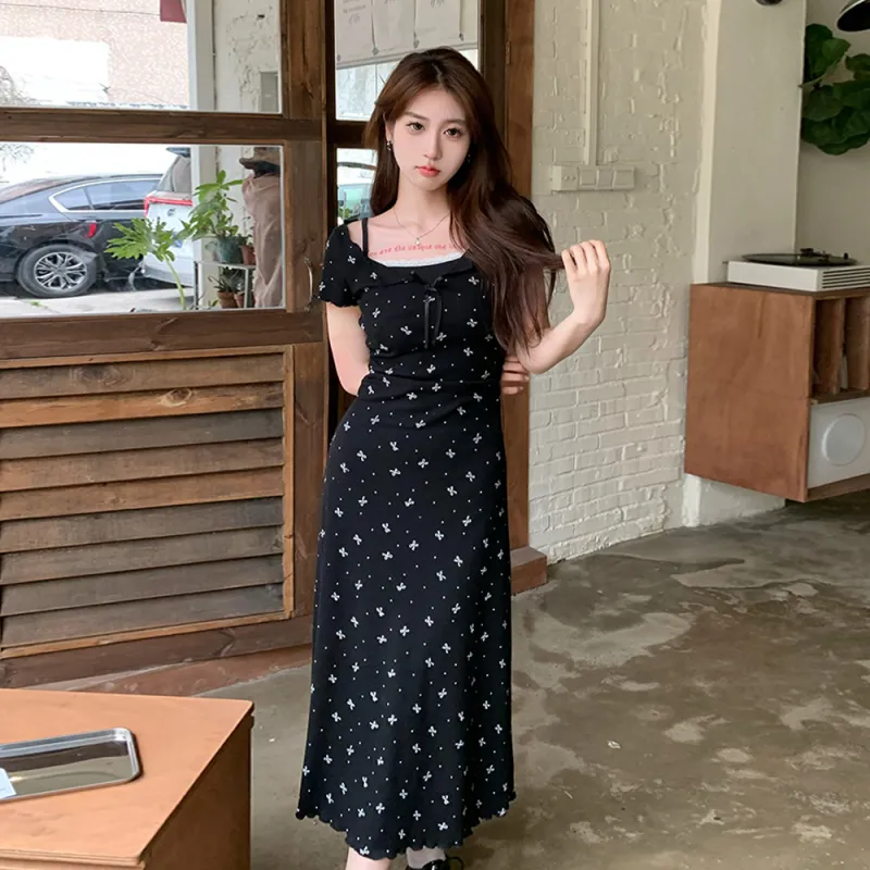Mu Xiao Xin Short Sleeved Dress Women's-18