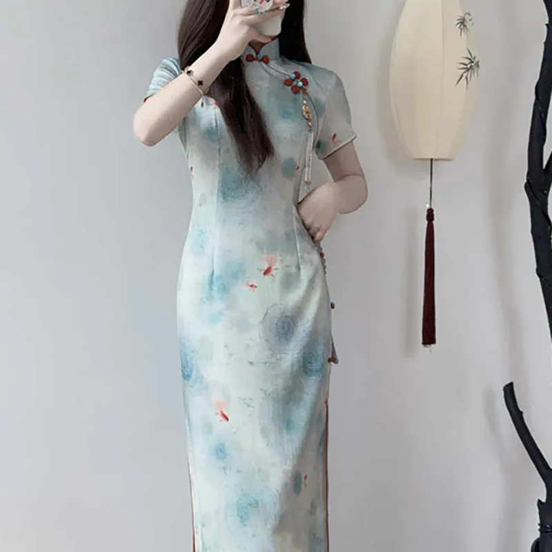 Mu Xiao Xin Short Sleeved Dress Women's-5
