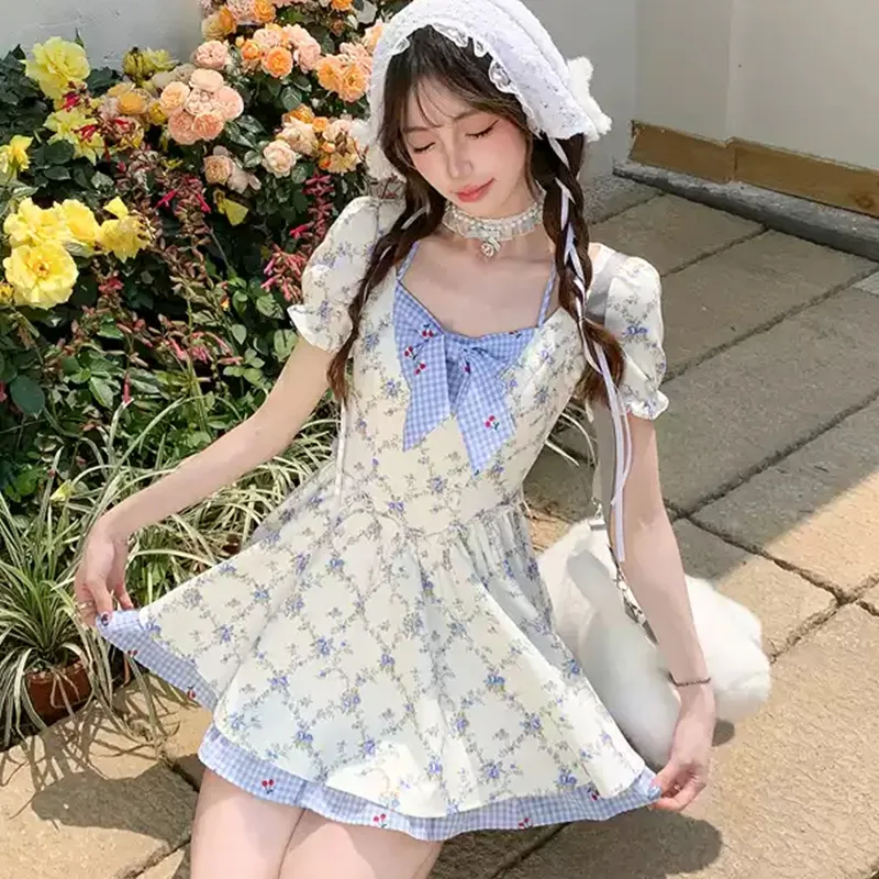 Mu Xiao Xin Short Sleeved Dress Women's-13