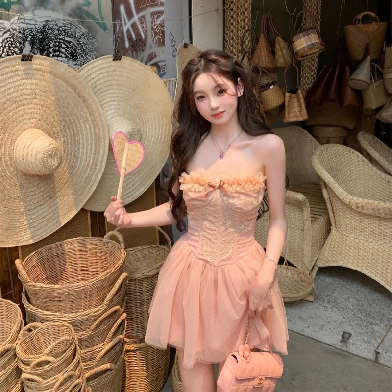 Mu Xiao Xin Slip Dresses Women's-2