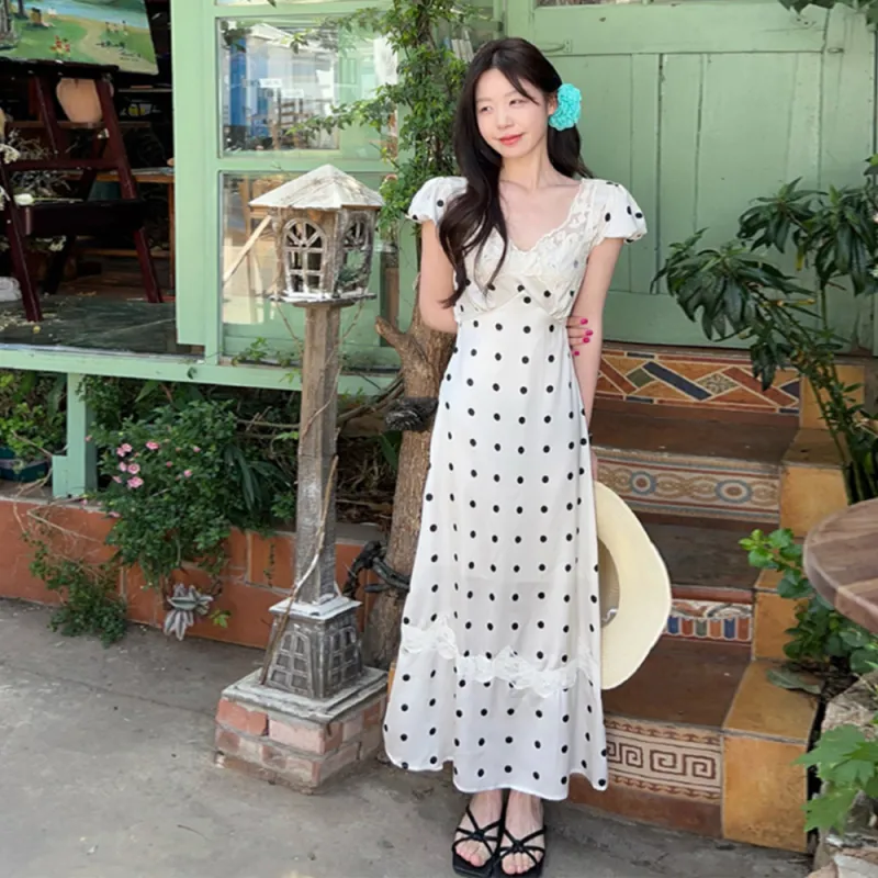 Mu Xiao Xin Short Sleeved Dress Women's-5